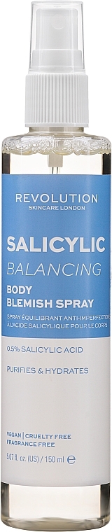 Body Spray - Revolution Skincare Salicylic Balancing Body Spray With Salicylic Acid — photo N1