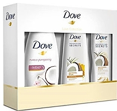 Fragrances, Perfumes, Cosmetics Set - Dove Damage Restoring Ritual Premium (b/cr/250ml + b/lot/250ml + shm/250ml)