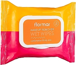 Fragrances, Perfumes, Cosmetics Makeup Remover Wet Wipes for Oily & Combination Skin - Flormar Make-Up Remover Wet Wips