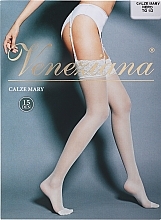 Women's Stockings "Calze Mary" 15 Den, nero - Veneziana — photo N1