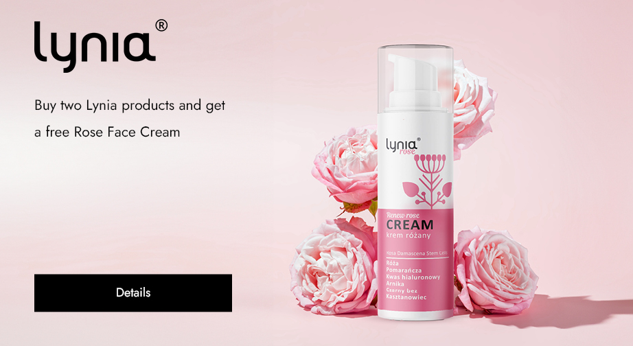 Buy two Lynia products and get a free Rose Face Cream