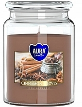 Cinnamon & Clove Scented Candle in Jar - Bispol Scented Candle — photo N1