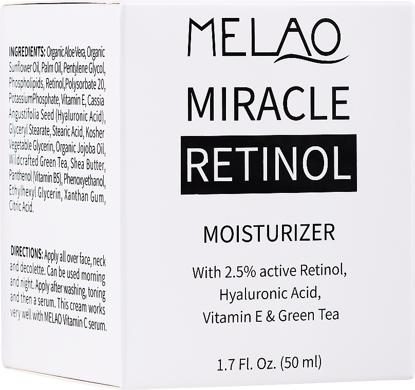 Moisturizing Retinol 2.5% Face Cream - Melao Retinol Moisturizer Face Cream — photo N2