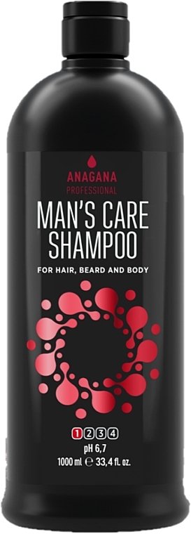 Hair, Beard & Body Shampoo "Man's Care" - Anagana Man's Care Shampoo — photo N1