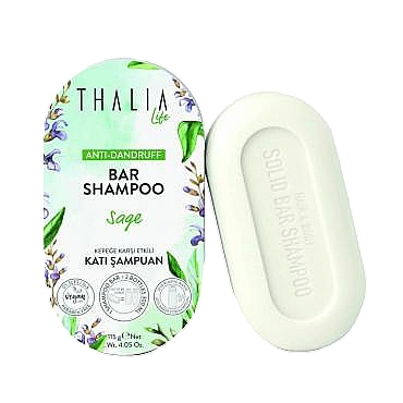 Anti-Dandruff Sage Shampoo Bar - Thalia Life Bar Shampoo — photo N1