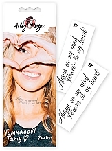 Fragrances, Perfumes, Cosmetics Temporary Tattoos "Always on my mind" - Arley Sign