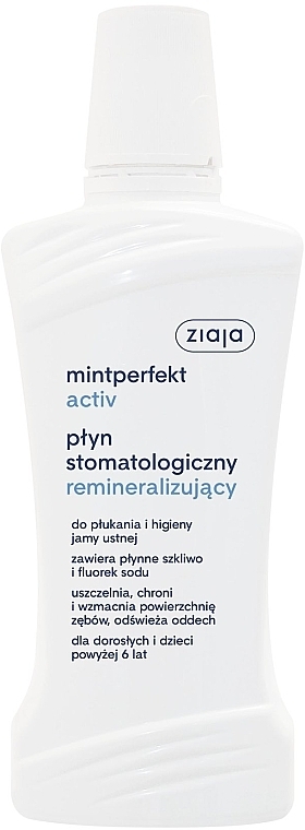 Remineralizing Mouthwash - Ziaja Mintperfect Activ — photo N1