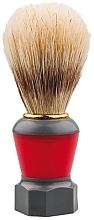 Shaving Brush, red-black - Titania — photo N9