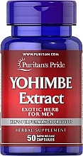 Supplement 'Yohimbe' - Puritan's Pride Yohimbe Extract 1000mg Capsules — photo N1