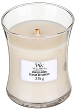 Scented Candle in Glass - WoodWick Hourglass Candle Vanilla Bean — photo N9