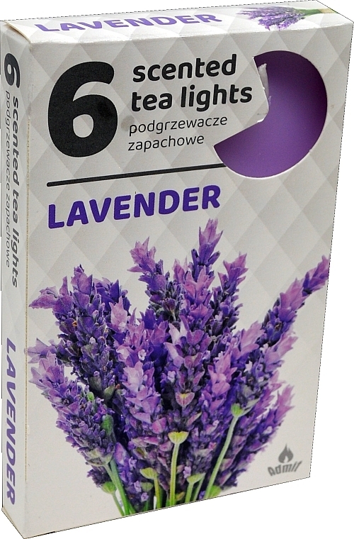 Lavender Tealights, 6 pcs - Admit Scented Tea Light Lavender — photo N1