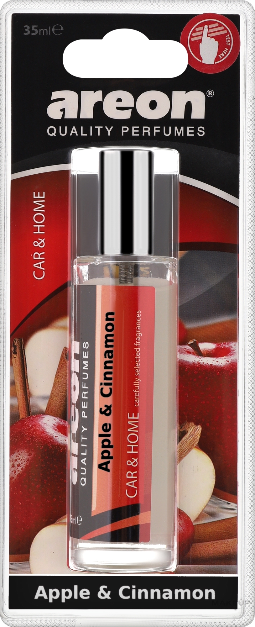 車用アロマディフューザー「アップルとシナモン」 - Areon Perfume Blister Apple & Cinnamon	 — photo 35 ml