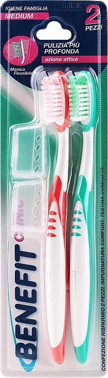 Toothbrush Set, red + yellow - Mil Mil Benefit — photo N2
