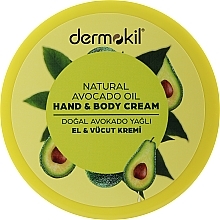 Fragrances, Perfumes, Cosmetics Hand & Body Cream with Avocado Extract - Dermokil Hand & Body Cream Avocado Extract