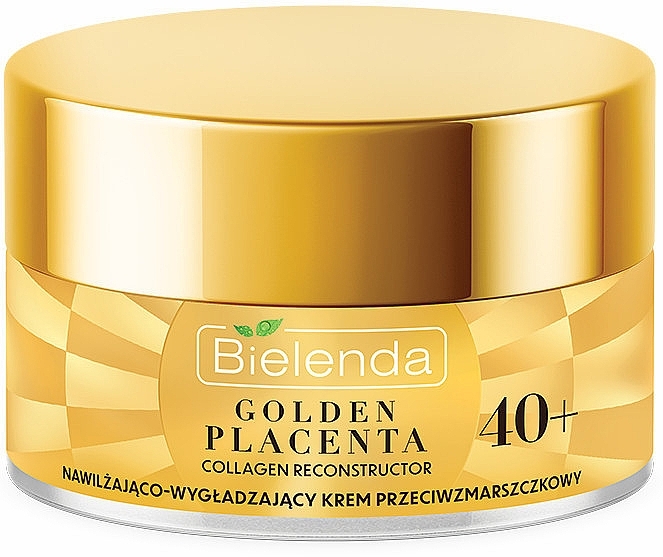 Moisturizing & Smoothing Anti-Wrinkle Cream 40+ - Bielenda Golden Placenta Collagen Reconstructor — photo N3