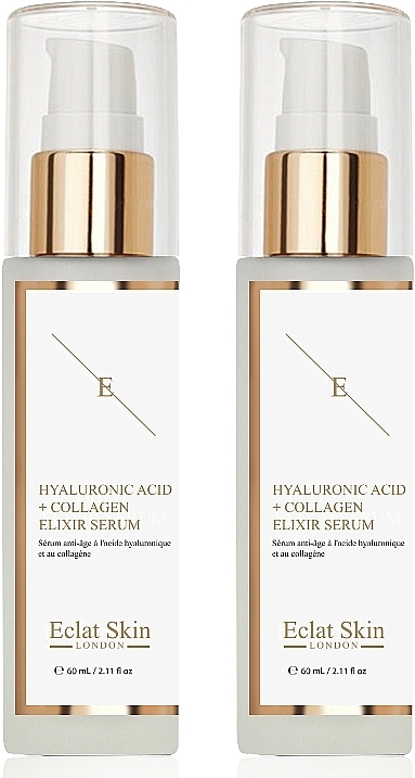 Set - Eclat Skin London Hyaluronic Acid & Collagen (f/ser/2x60ml) — photo N1