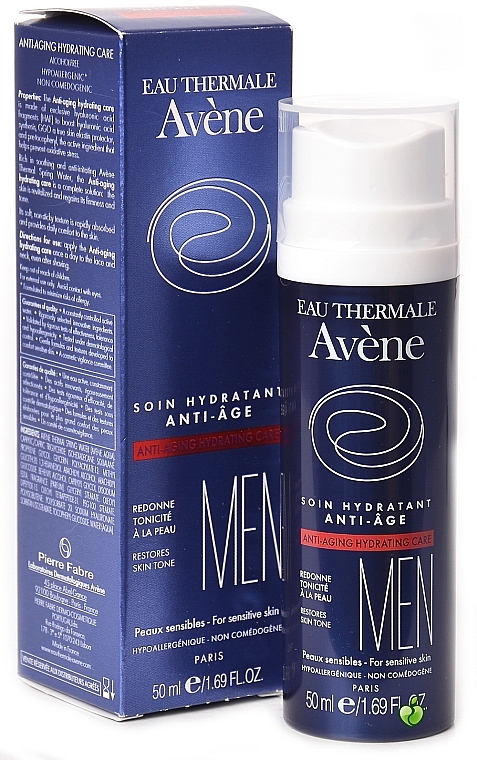 Face Gel-Cream - Avene Men Anti-aging Hydrating Care — photo N1