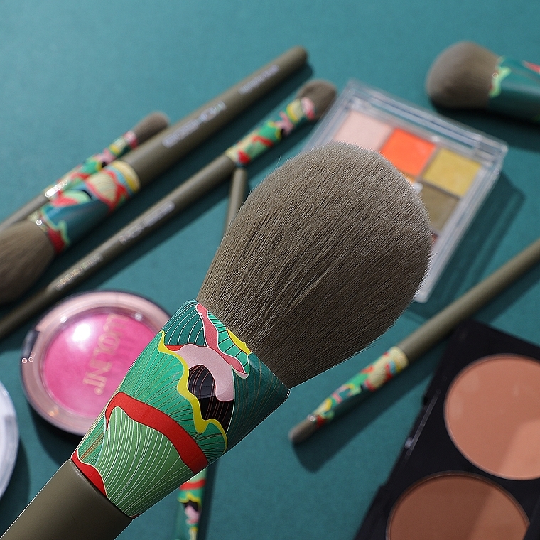 Makeup Brush Set, 7 pcs - Eigshow Essential Greener Model Fresher Brush Kit — photo N9