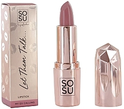 Lipstick - Sosu Cosmetics Let Them Talk Satin Lipstick — photo N2