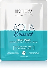 Fragrances, Perfumes, Cosmetics Moisturizing Firming Facial Sheet Mask - Biotherm Aqua Bounce Flash Mask