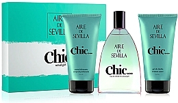 Fragrances, Perfumes, Cosmetics Instituto Espanol Aire de Sevilla Chic - Set (edt/150 ml + b/cr/150 ml + sh/gel/150 ml)