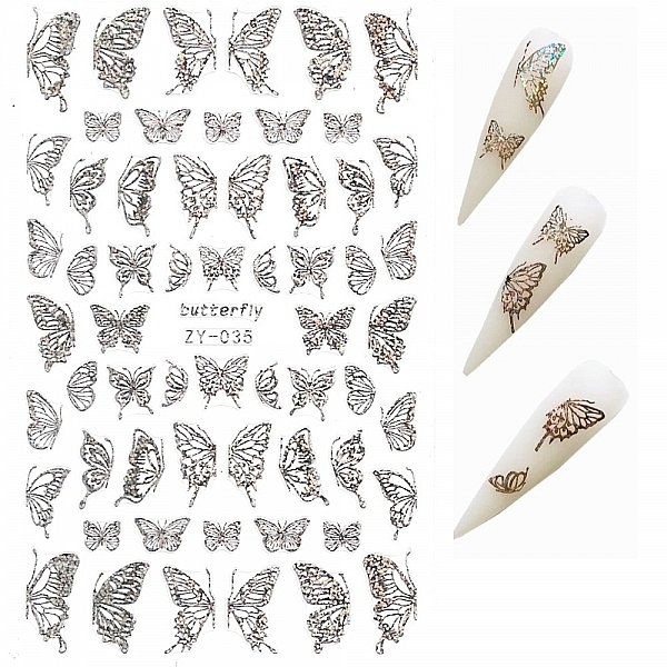 Butterflies Nail Stickers - Deni Carte — photo N1