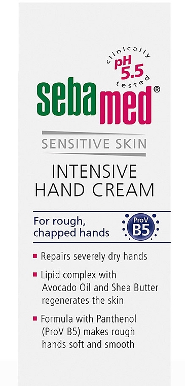 Hand Cream - Sebamed Hand And Nail Cream Intensive With Panthenol — photo N2