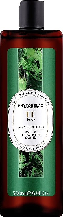 Bath & Shower Gel 'Green Tea' - Phytorelax Laboratories Floral Ritual Bath & Shower Gel — photo N1