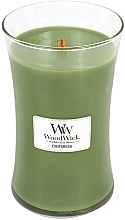 Fragrances, Perfumes, Cosmetics Scented Candle in Glass - WoodWick Hourglass Candle Evergreen