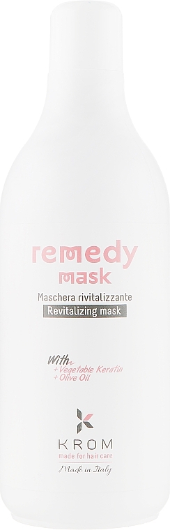 Restorative Mask with Plant Keratin and Olive Oil - Krom Remedy Mask — photo N3