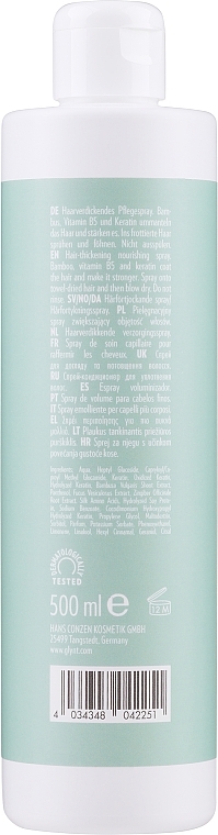 Conditioner Spray for Thin Hair - Glynt Volume Energy Spray — photo N3