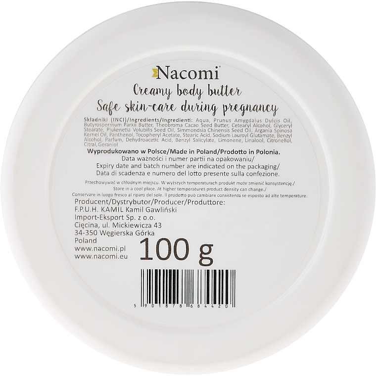 Body Oil - Nacomi Pregnant Care Creamy Body Butter — photo N3