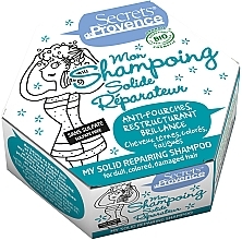 Fragrances, Perfumes, Cosmetics Solid Shampoo for Damaged Hair - Secrets De Provence My Solid Repairing Shampoo