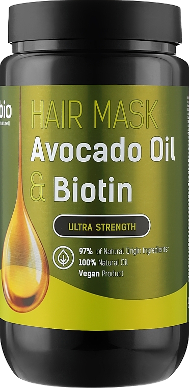 Hair Mask 'Avocado Oil & Biotin' - Bio Naturell Hair Mask — photo N3