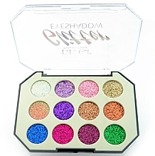 Fragrances, Perfumes, Cosmetics Eye Glitter Palette - DoDo Girl 12 Colors Glitter Palette