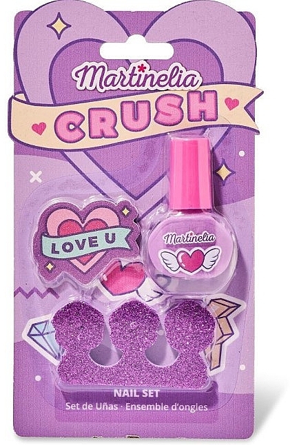 Nail Care Set, purple - Martinelia Crush Nails — photo N1