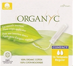 Fragrances, Perfumes, Cosmetics Compact Organic Cotton Tampons with Applicator, 16 pcs - Corman Cotton Organyc Compact Regular