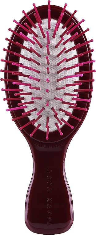 Hairbrush, 7390, cherry - Acca Kappa Oval Brush mini — photo N1
