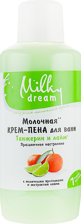 Bath Cream Foam "Tangerine & Lime" - Milky Dream — photo N1