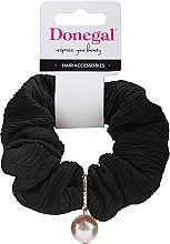 Fragrances, Perfumes, Cosmetics Hair Scrunchie, FA-5645, black with pearl - Donegal