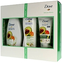 Fragrances, Perfumes, Cosmetics Set - Dove Delicate Beauty (sh/gel/250ml + b/lot/250ml + h/cr/75ml)