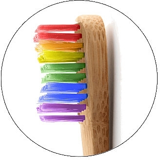 Bamboo Toothbrush, rainbow - The Humble Co. Proud Rainbow Soft Toothbrush — photo N3