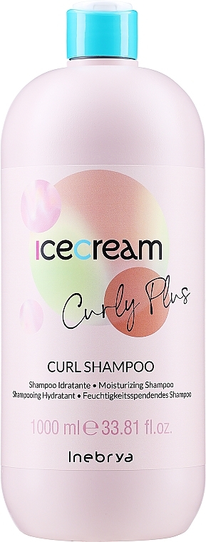 Curly Hair Shampoo - Inebrya Ice Cream Curly Plus Curl Shampoo — photo N3