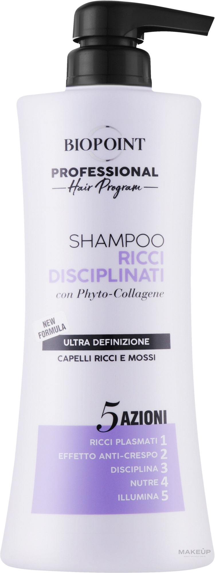 Collagen Shampoo for Curly Hair - Biopoint Ricci Disciplinati Shampoo — photo 400 ml