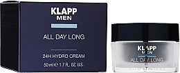 24H Face Hydro Cream - Klapp Men All Day Long 24h Hydro Cream — photo N2
