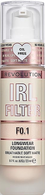 Foundation - Makeup Revolution IRL Filter Longwear Foundation — photo N1