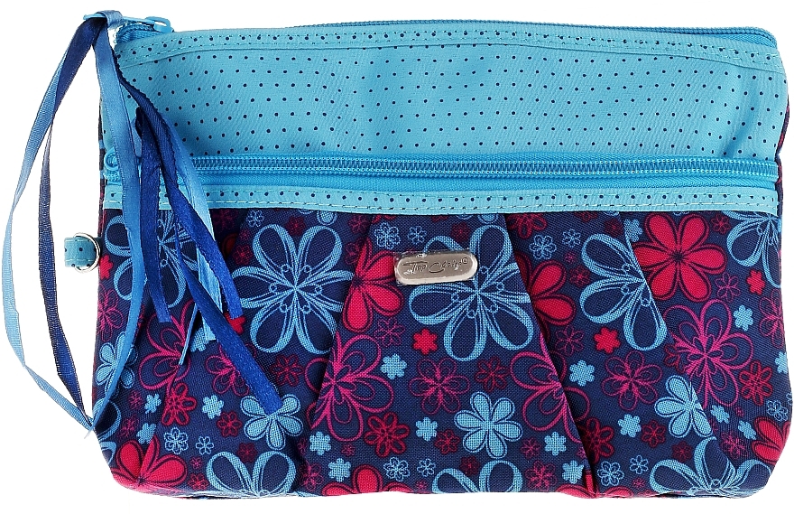 Makeup Bag "Ribbons" 93951, blue - Top Choice — photo N1