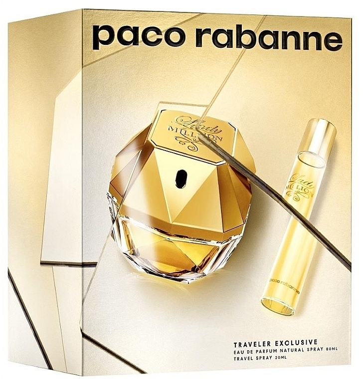 Paco Rabanne Lady Million Traveler Exclusive - Set (edp/80ml + edp/20ml) — photo N1