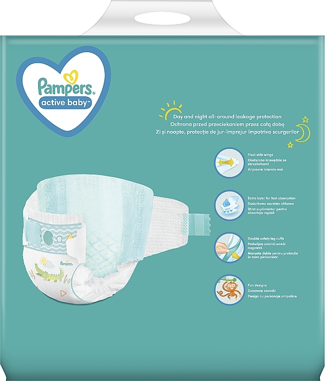 Diapers 'Active Baby' 5 (11-16 kg), 64 pcs - Pampers — photo N14