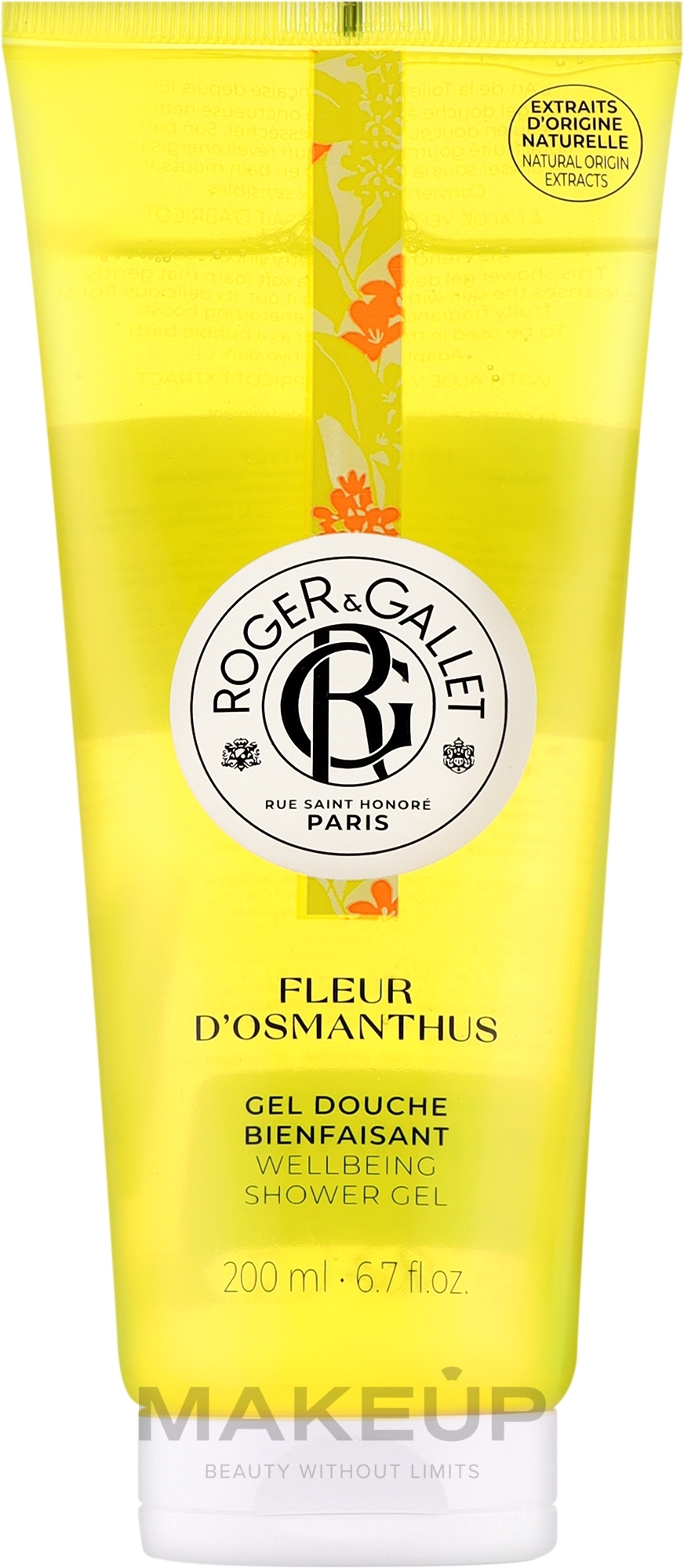 Roger&Gallet Fleur D'Osmanthus Wellbeing Shower Gel - Shower Gel — photo 200 ml